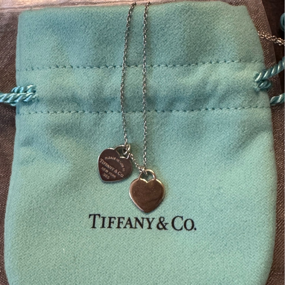 Tiffany & Co. Silver Heart Charm Necklace